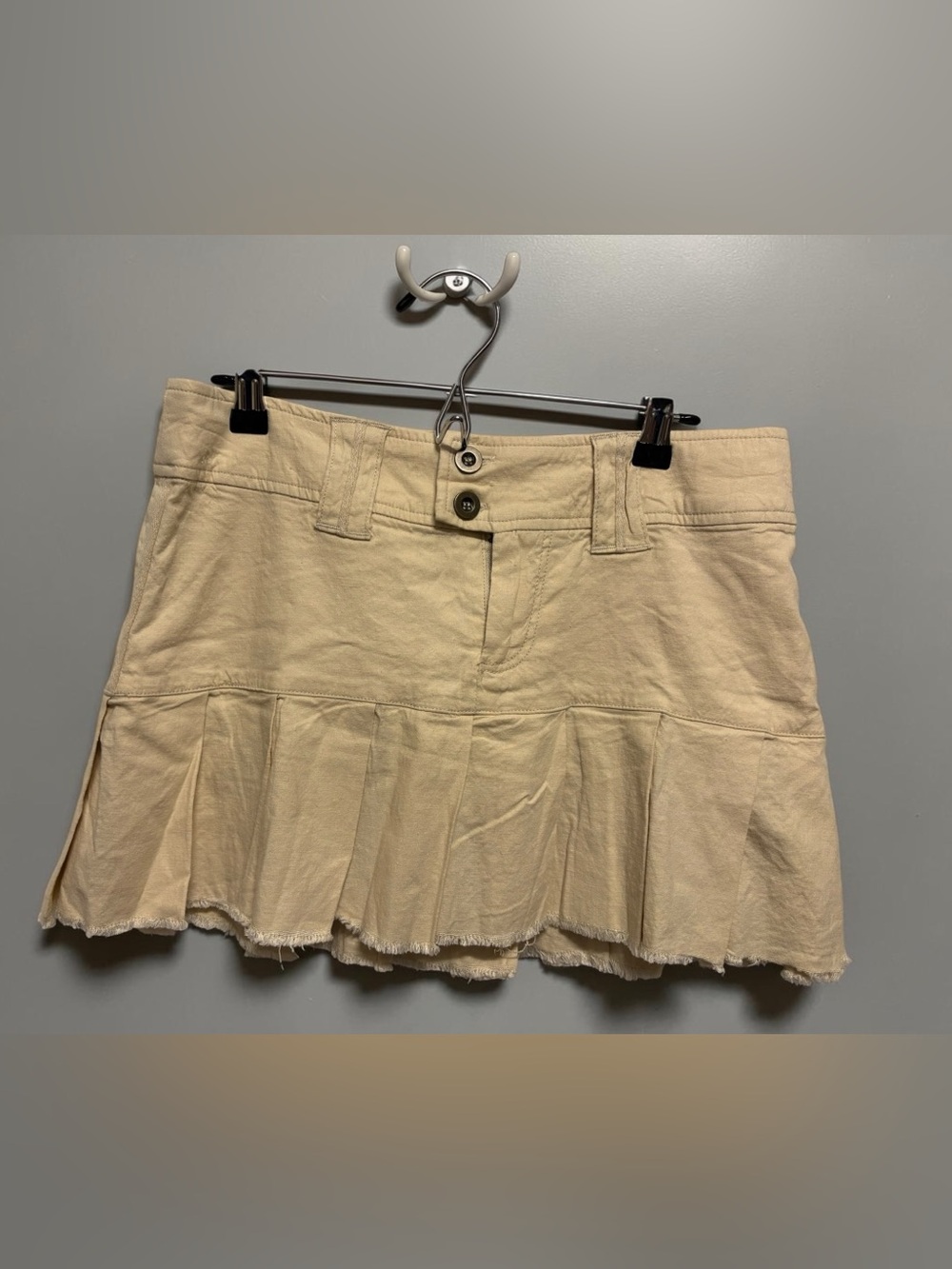 NWT Urban Outfitters Linen Blend Utility Cargo Skirt Tan Size S